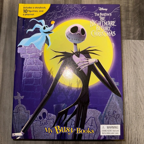 Disney Nightmare Before Christmas My Busy Books - Storybook, 10 figurines, play - Picture 1 of 11